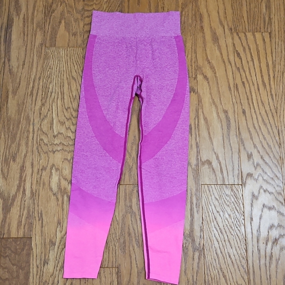 VS VICTORIAS SECRET PINK SEAMLESS WORKOUT PANT LEGGING OMBRÉ GRADIENT S